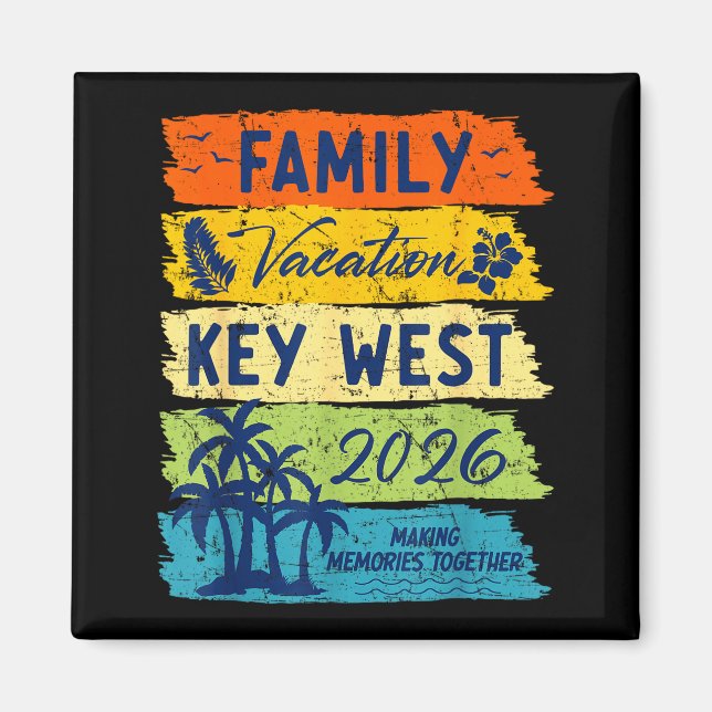 Aimant Family Vacation 2026 Key West Matching Summer Vaca (Devant)