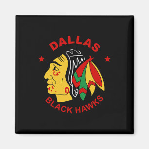 Aimant Fan de hockey vintage des Dallas Black Hawks