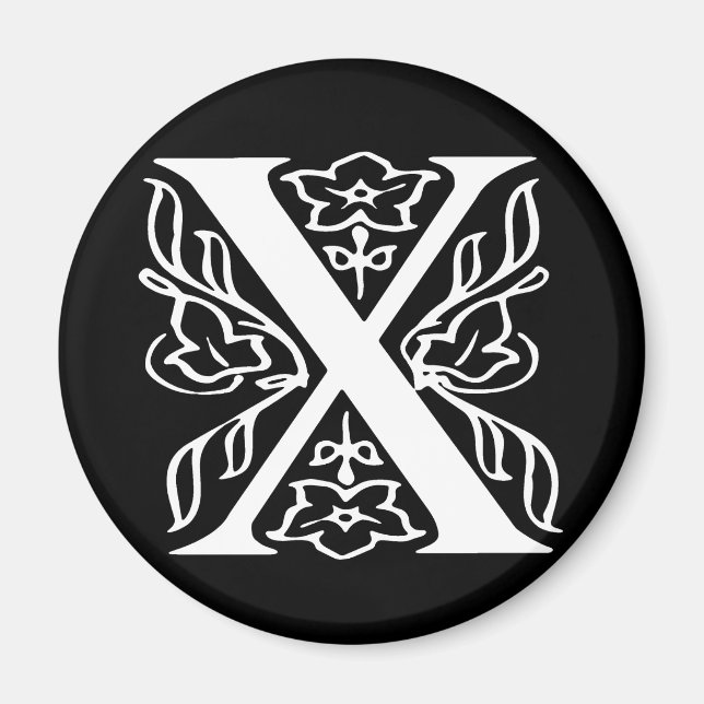 Aimant Fancy Letter X (Devant)