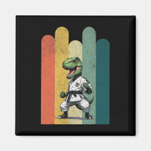 Aimant Fans de dinosaures Karaté fierté courage force bra