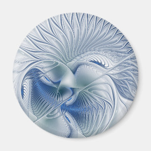 Aimant Fantaisie dynamique Abstrait Tons bleus Art fracta