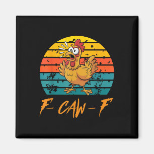 Aimant Fantaisie F-caw-f Chemises de poulet, Sunset Vinta
