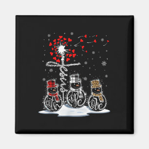 Aimant Fantaisie Noël 2024 Faith Hope Love Snowman Chris