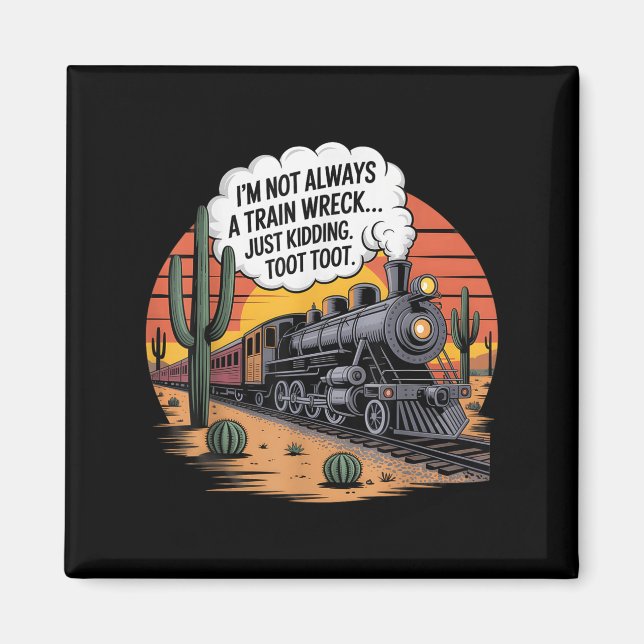 Aimant Fantastique épave De Train Juste À Casser Toot Too (Devant)