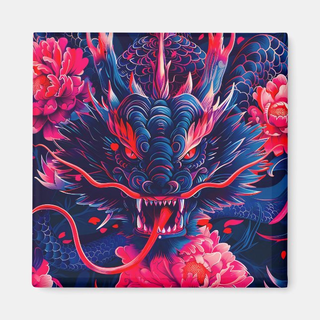 Aimant Fantastique Fleur Fury Dragon (Devant)