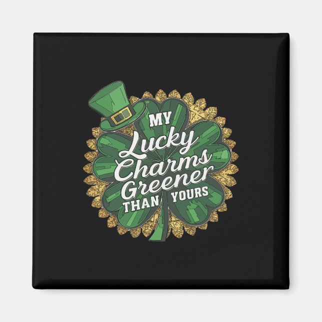 Aimant Fantastique Patricks Day Mon Charme Chanceux Plus  (Devant)