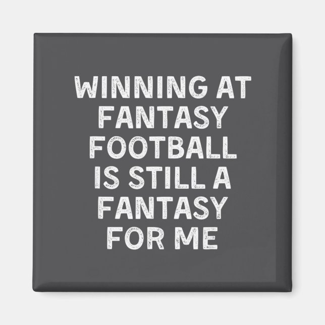 Aimant Fantasy Football Loser Funny  (Devant)