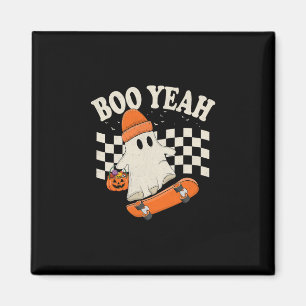 Aimant Fantôme de skateboard Boo Yeah drôle d'Halloween f