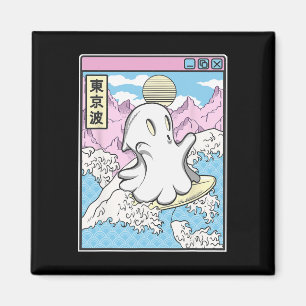 Aimant Fantôme de surf dans des vagues japonaises Anime K