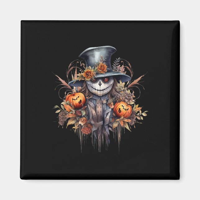 Aimant Fantôme d'Halloween éffrayant (Devant)