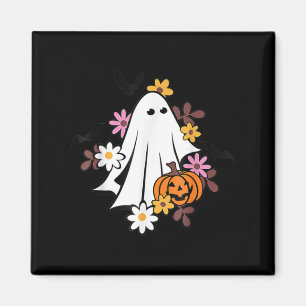 Aimant Fantôme d'Halloween Vintage Groovy Trick Or Treat