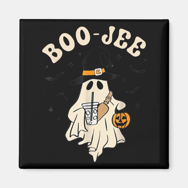 Aimant Fantôme drôle de Boo-JEE Halloween Fantôme Boo JEE (Devant)