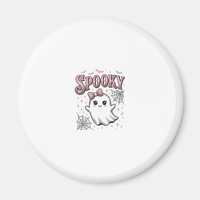 Aimant Fantôme Mignon Effrayant Design de Chemise Hallowe (Devant)