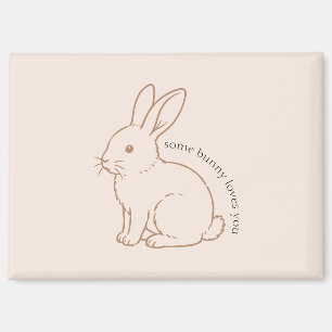 Aimant Fard à joues Some Bunny vous aime esquisse