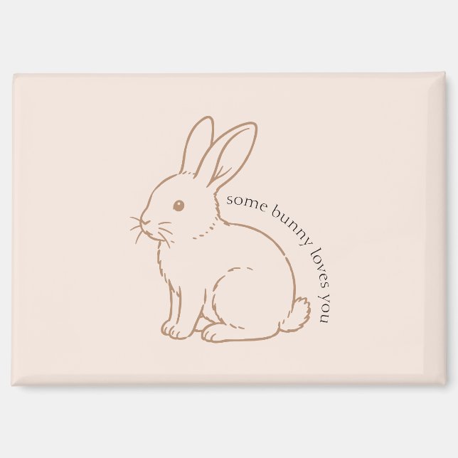 Aimant Fard à joues Some Bunny vous aime esquisse (Recto)