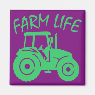 Aimant Farm Life Tractor #USAPatriotGraphics ©