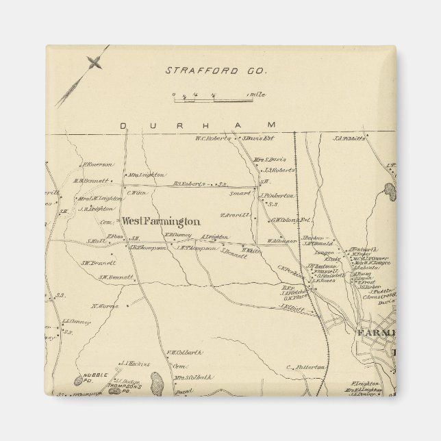 Aimant Farmington, Strafford Co (Devant)