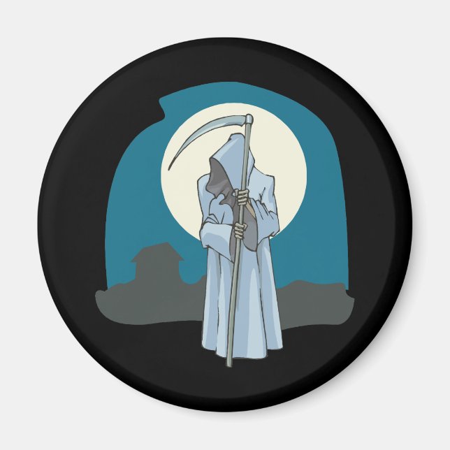 Aimant Faucheuse et lune (Devant)