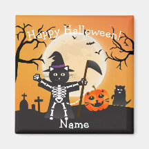Faucheuse Halloween Cat Grim