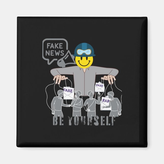 Aimant Fausses Fausses Nouvelles Conspirations Illusion D (Devant)
