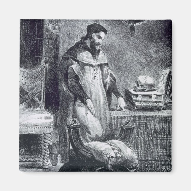Aimant Faust dans son étude, du Faust de Goethe, 1828, (Devant)