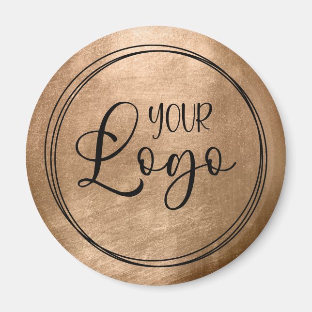 Aimant Faux Copper Gold Foil Your Logo (Devant)