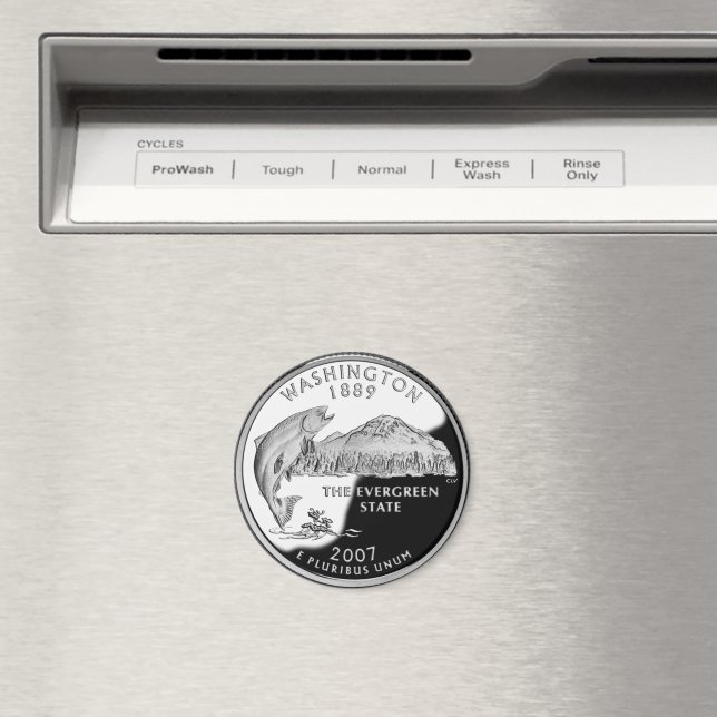 Aimant Faux Washington State Quarter (In Situ (Lave-vaisselle))
