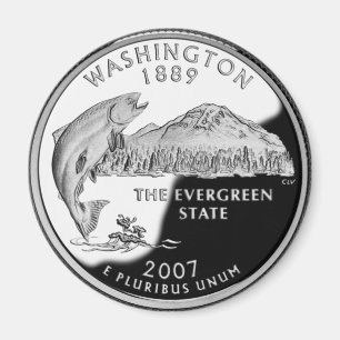 Aimant Faux Washington State Quarter