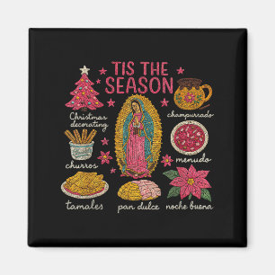 Aimant Faux Yarn Crochet C'est La Saison De Noël Mexicain