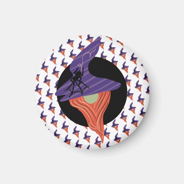 Aimant Faveur Halloween Mignon Gnome Araignée Dessin Modè (Devant)