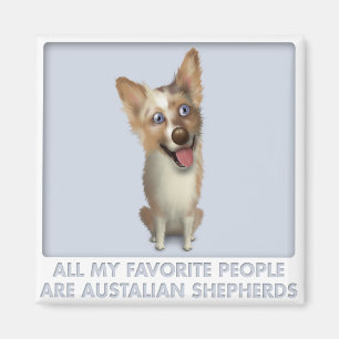 Aimant Favori rouge australien de berger de Merle
