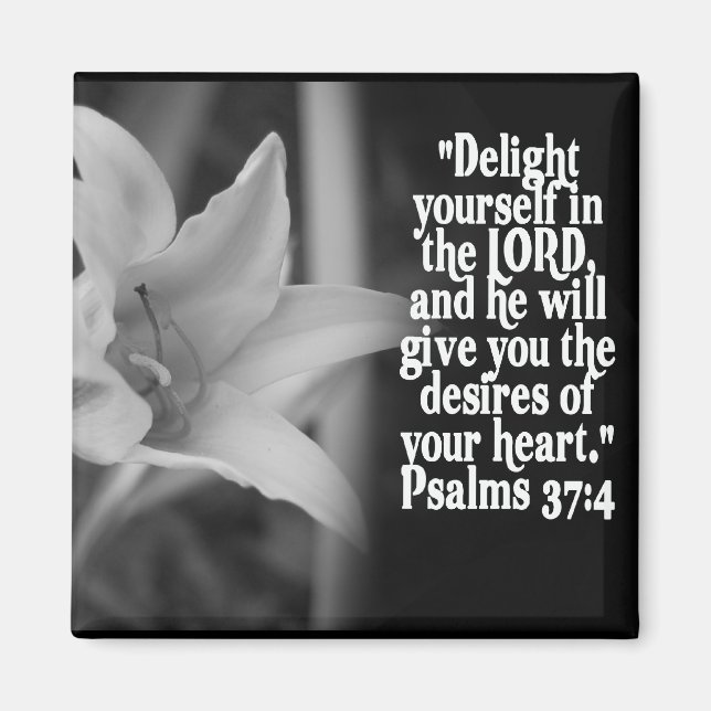 AIMANT FAVORITE BIBLE SCRIPTURE PSALM 37:4 (Devant)