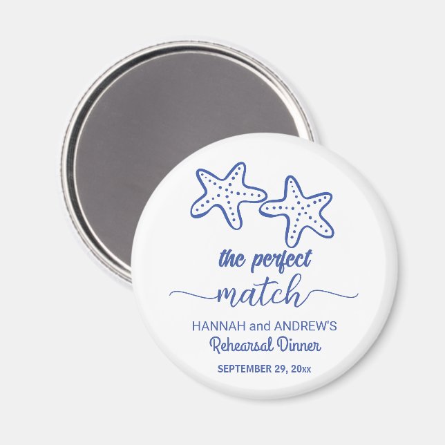 Aimant Favour de dîner de répétition de la starfish The P (Recto/Verso)