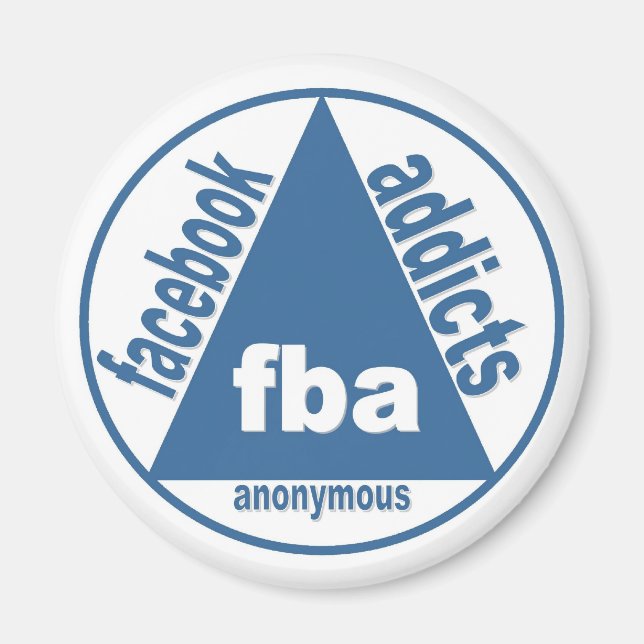 Aimant FBA : Les accros de Facebook Anonymous (Devant)
