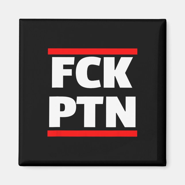 Aimant Fck Ptn Je suis avec l'Ukraine  (Devant)
