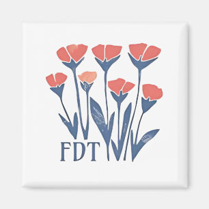Aimant FDT Floral Wreath Subtle Feminine Boho Anti-Trump