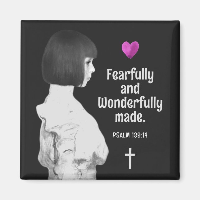 Aimant Fearful and Wonderful Made mignonne fille Christia (Devant)