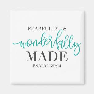 Aimant Fearfully and Wonderfully Made bible quote
