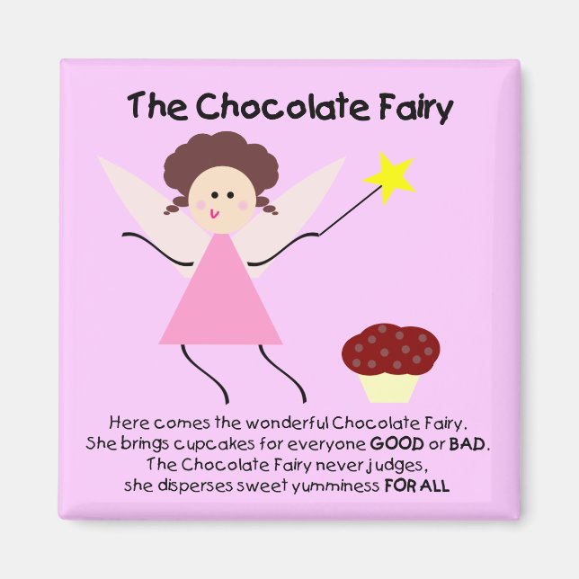 Aimant Fée au chocolat (Devant)