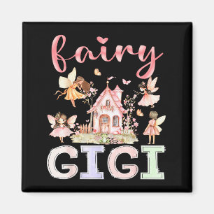 Aimant Fée Gigi Floral Magique Anniversaire Drôle Fille F