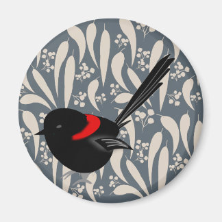Aimant Fée noire et rouge