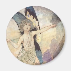 Aimant Fée vintage de papillon victorien par Robinson