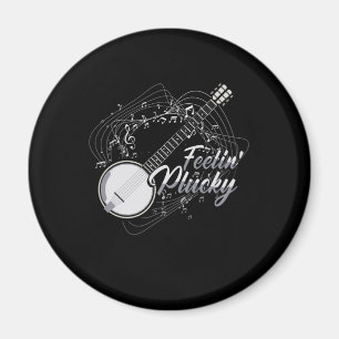 Aimant Feelin Plucky Banjo Bluegrass Country Music Gift