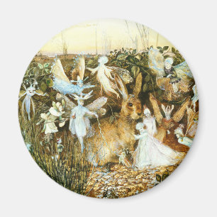 Aimant Fées et lapin