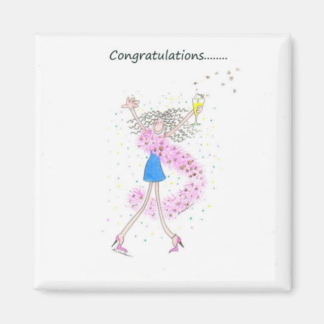 Aimant félicitations aimnet (Devant)