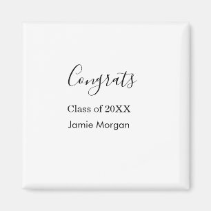 Aimant Félicitations promotion 20XX diplômé nom date simp
