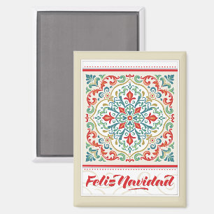 Aimant Feliz Navidad Espagnol Joyeux Décorations de Noël