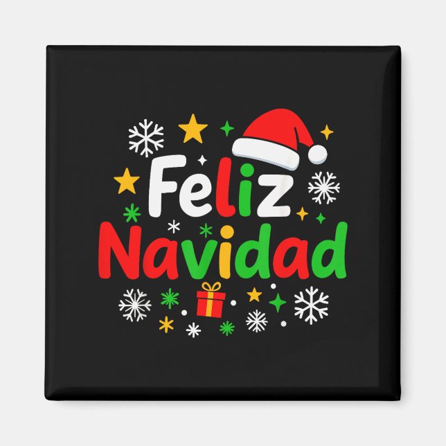 Aimant Feliz Navidad Pajamas Shirt, Cute Spanish Mexican  (Devant)