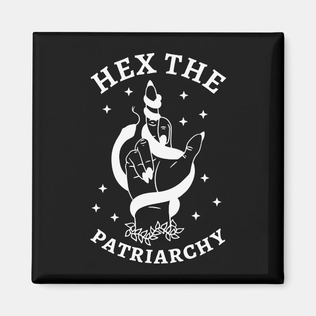 Aimant Feminist Witch - Hex The Patriarchy III (Devant)