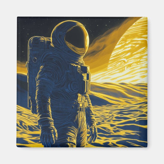 Aimant Femme astronaute (Devant)
